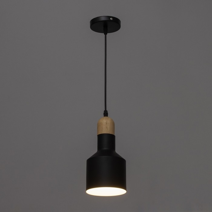 Светильник Светильник "Пума" 1хЕ27 40Вт черный 12х12х18-118 см