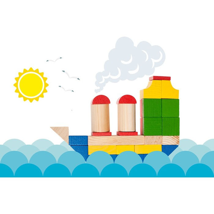 Конструктор «Цветной», 65 элементов Конструктор «Цветной», 65 элементов