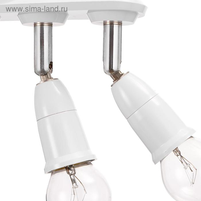 Светильник 1116/4 Е27 40Вт белый 5х19х17,5 см BayerLux Светильник 1116/4 Е27 40Вт белый 5х19х17,5 см BayerLux