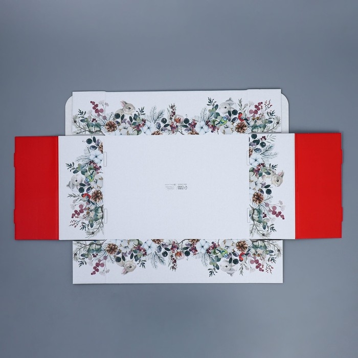 Коробка подарочная новогодняя складная «Новогодняя акварель», 30,7 х 22 х 9,5 см, Новый год Коробка подарочная новогодняя складная «Новогодняя акварель», 30,7 х 22 х 9,5 см, Новый год