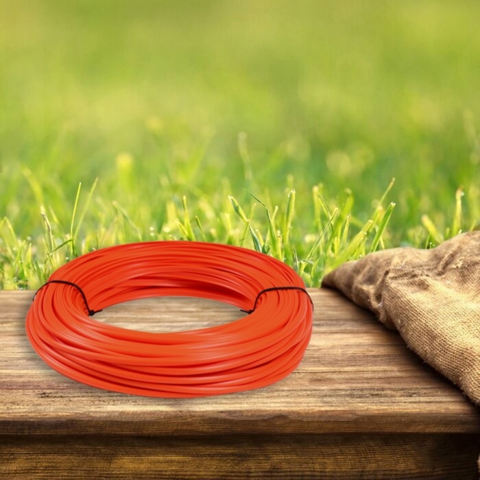 Ротанг искусственный гладкий 7 мм 100 м полутрубка (оранжевый) Ротанг искусственный гладкий 7 мм 100 м полутрубка (оранжевый)