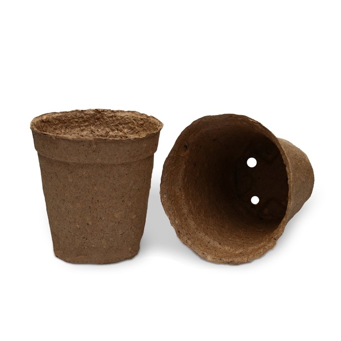 Горшок для рассады, 500 мл, d = 11 см, h = 10 см, торф, набор 20 шт., Greengo Горшок для рассады, 500 мл, d = 11 см, h = 10 см, торф, набор 20 шт., Greengo