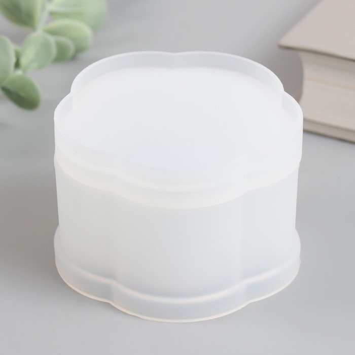 Молд силикон Молд силикон "Шкатулка волнистая" с крышкой 8х7,4х3,8 см