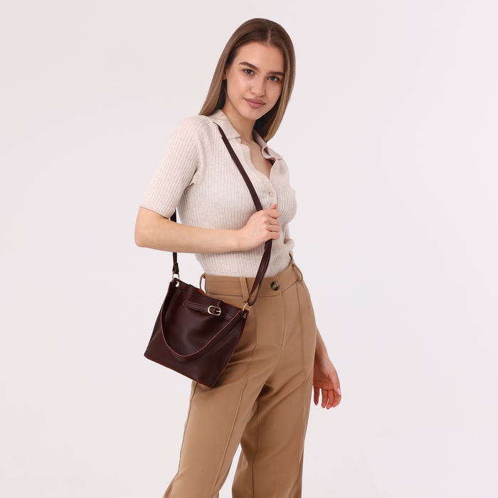 Сумка-мешок на магните, цвет коричневый Сумка-мешок на магните, цвет коричневый