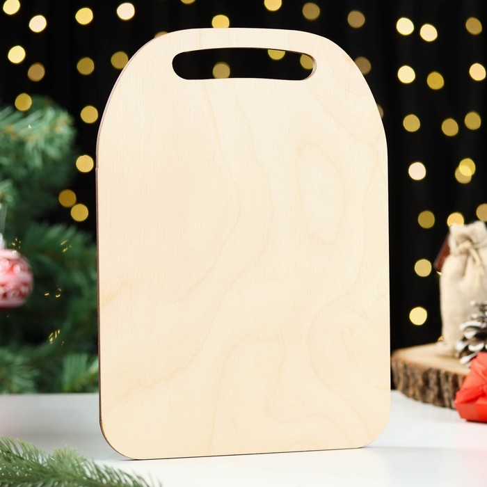 Доска разделочная  Доска разделочная "Новогодняя игрушка с шишками", 24,5х0,6 см