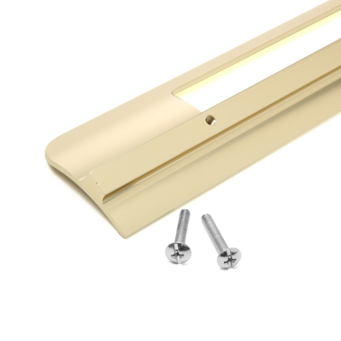 Ручка скоба мебельная RS1402, м/о=192, цвет сатиновое золото Ручка скоба мебельная RS1402, м/о=192, цвет сатиновое золото