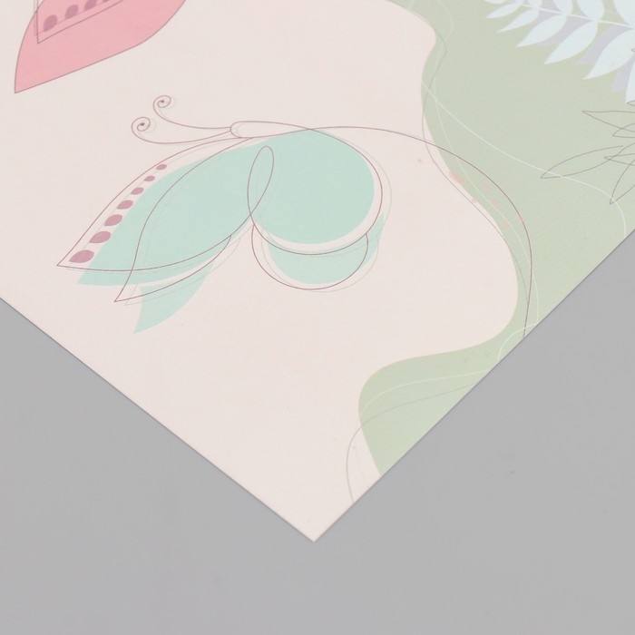 Бумага для скрапбукинга двусторонняя Бумага для скрапбукинга двусторонняя "Нежность весны" плотность 180 гр набор 10 шт 15,5х17 см 1071