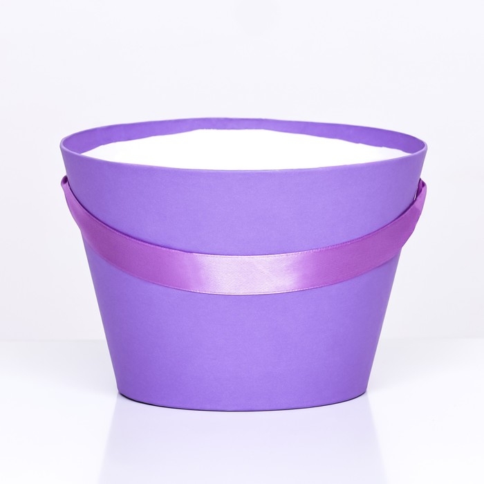 Переноска конус под цветы, фиолетовый 11,5 х 17 х 12 см Переноска конус под цветы, фиолетовый 11,5 х 17 х 12 см