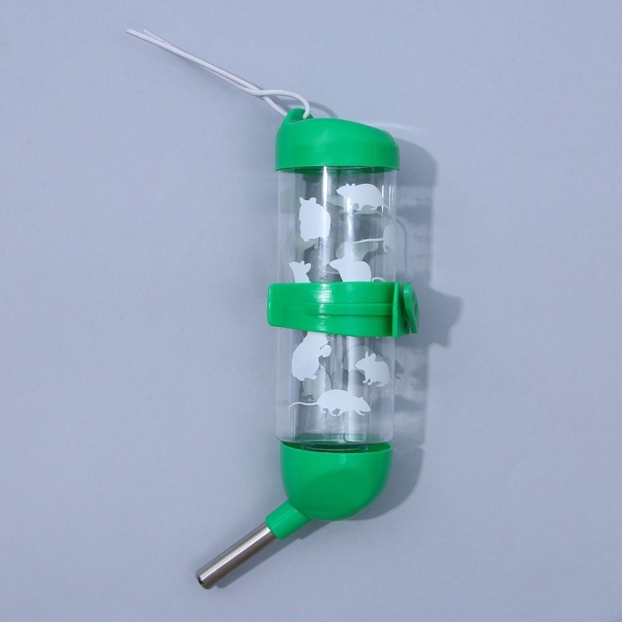 Поилка для грызунов 125 мл, 12,5 Х 4,5 см, микс цветов Поилка для грызунов 125 мл, 12,5 Х 4,5 см, микс цветов