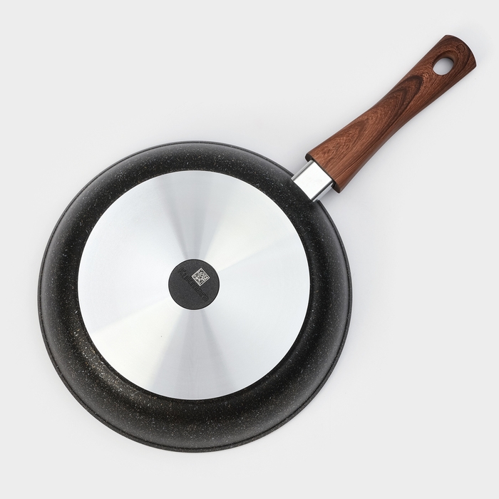 Сковорода Granit ultra black gold, 26 см, стеклянная крышка, антипригарное покрытие, съёмная ручка Сковорода Granit ultra black gold, 26 см, стеклянная крышка, антипригарное покрытие, съёмная ручка