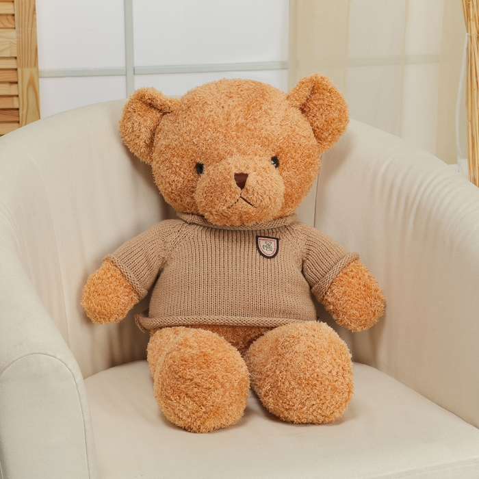 Мягкая игрушка «Медведь», в вязаном свитере, 75 см, цвет бежевый Мягкая игрушка «Медведь», в вязаном свитере, 75 см, цвет бежевый