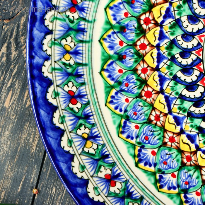 Ляган круглый Риштанская Керамика, 41см МИКС Ляган круглый Риштанская Керамика, 41см МИКС