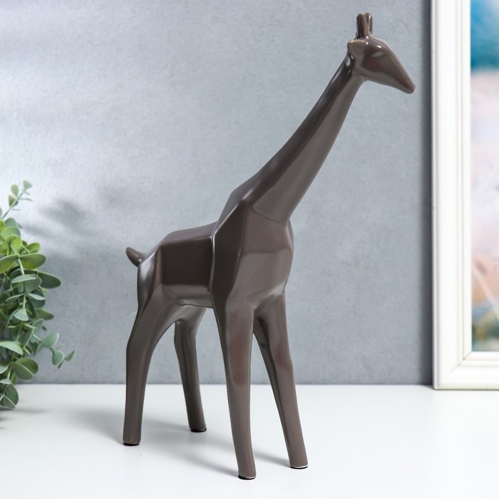 Сувенир керамика Сувенир керамика "Жираф" матовый шоколад 30х7,5х24 см