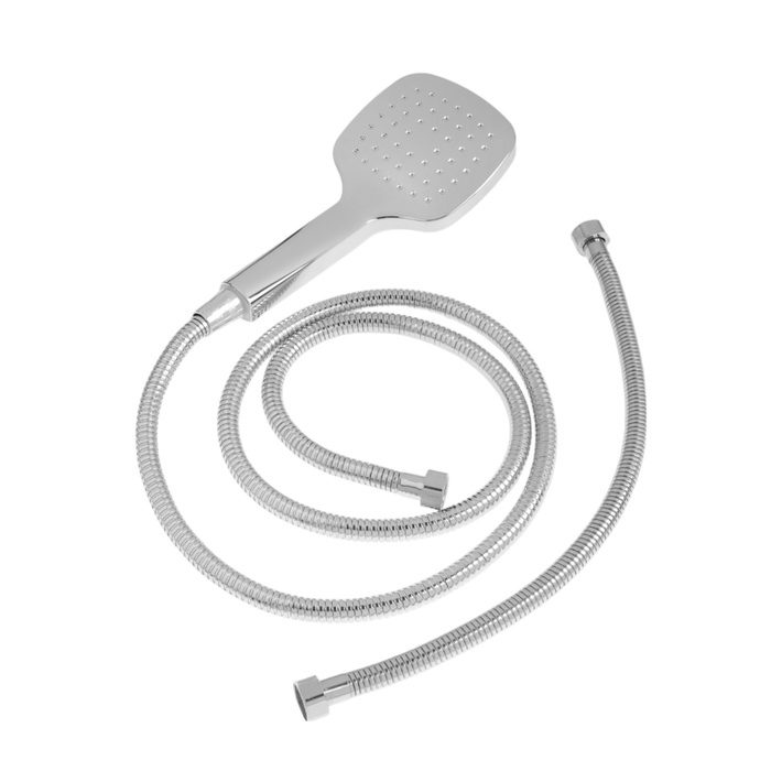 Душевая система ZEIN Z1004, тропическая и ручная лейка, шланги, стойка, мыльница, хром Душевая система ZEIN Z1004, тропическая и ручная лейка, шланги, стойка, мыльница, хром