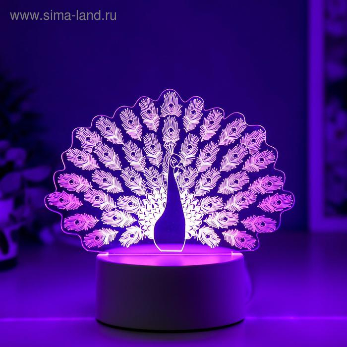 Светильник "Павлин" LED RGB от сети RISALUX