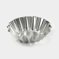 Форма для выпечки кекса, d=8.9 см, h=2.7 см, жесть, серебристая