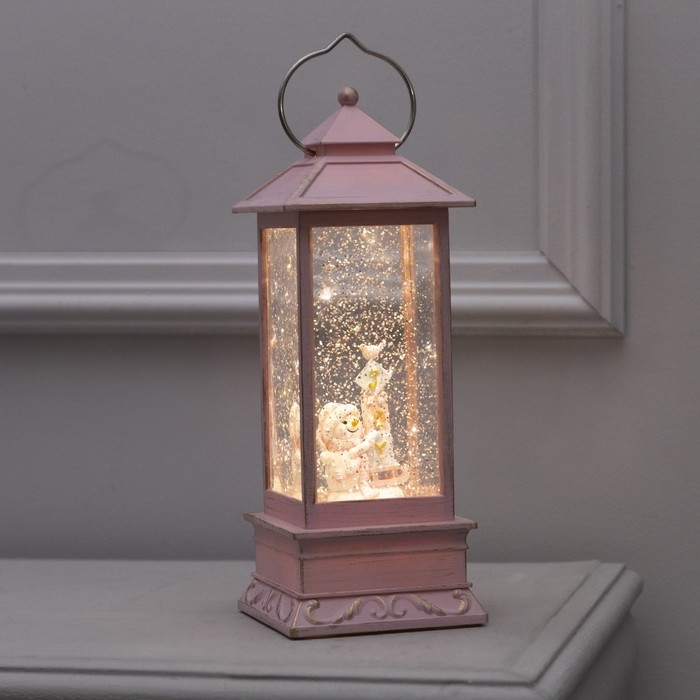 Светодиодная фигура «Фонарь со снеговиком» 10.5 × 28 × 10.5 см, пластик, батарейки ААх3 (не в комплекте), USB, свечение тёплое белое Светодиодная фигура «Фонарь со снеговиком» 10.5 × 28 × 10.5 см, пластик, батарейки ААх3 (не в комплекте), USB, свечение тёплое белое