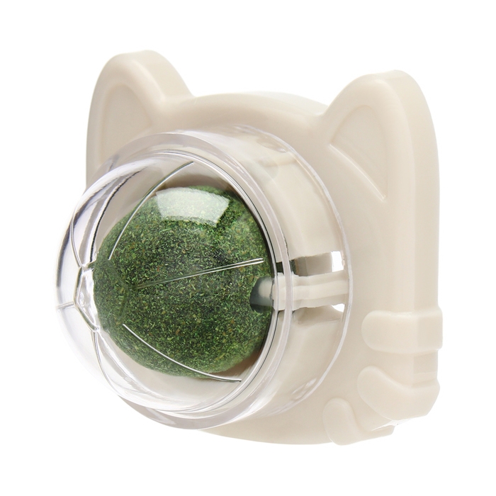 Игрушка для кошек с кошачьей мятой  Игрушка для кошек с кошачьей мятой "Кот", 6,8 см, белая