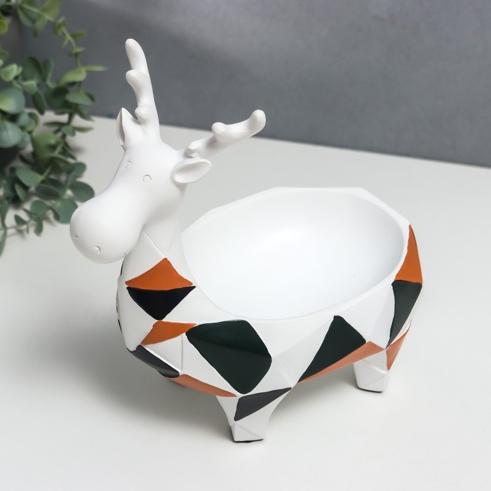 Сувенир полистоун 3D подставка Сувенир полистоун 3D подставка "Лосик. Цветная геометрия" 25х13,5х22 см