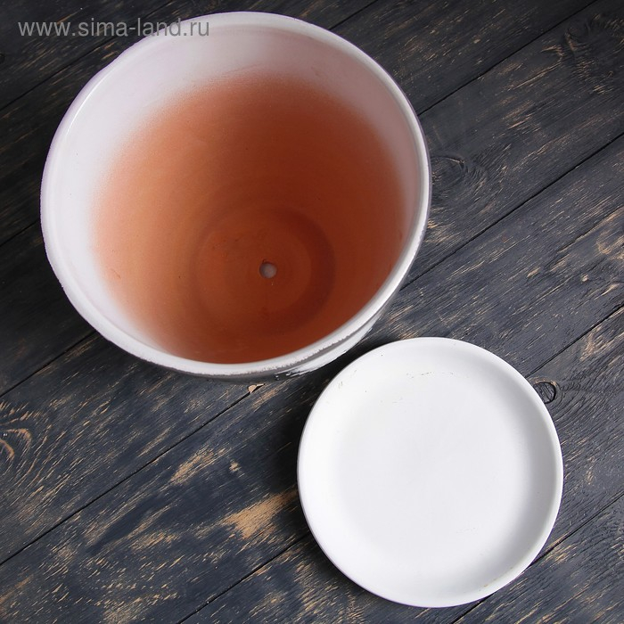 Горшок цветочный с подставками Леопард 5л Горшок цветочный с подставками Леопард 5л