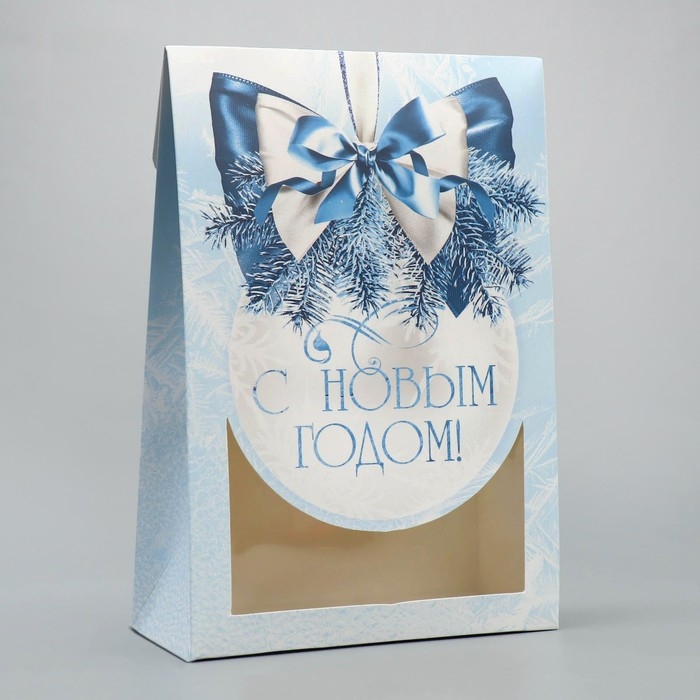 Коробка подарочная новогодняя складная «Снежный шар», 15 х 7 х 22 см, Новый год Коробка подарочная новогодняя складная «Снежный шар», 15 х 7 х 22 см, Новый год