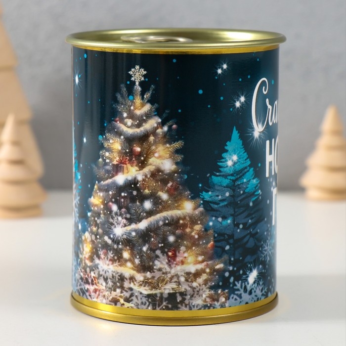 Копилка-банка металл  Копилка-банка металл "Счастливого Нового года"