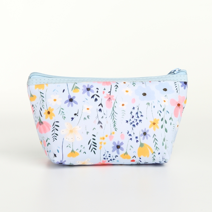 Набор косметичек 2 в 1 на молнии, цвет голубой Набор косметичек 2 в 1 на молнии, цвет голубой