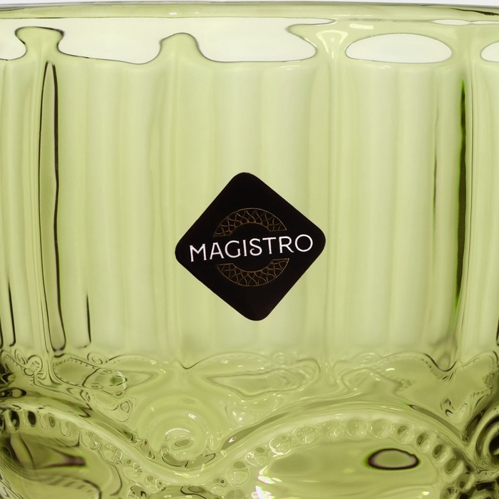 Бокал для вина стеклянный «Ла-Манш», 250 мл, 8×15,5 см, цвет зелёный Бокал для вина стеклянный «Ла-Манш», 250 мл, 8×15,5 см, цвет зелёный