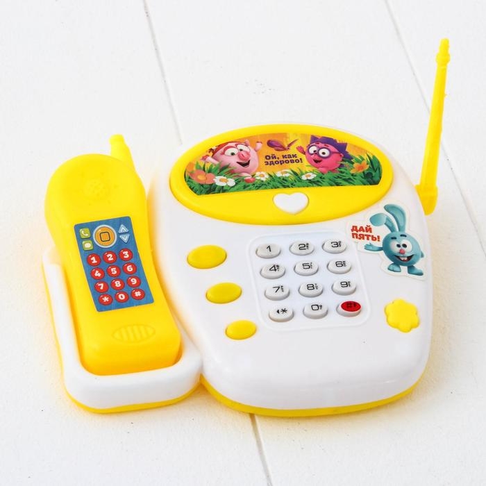 Телефон стационарный «Смешарики: Весёлые мелодии», звук, МИКС Телефон стационарный «Смешарики: Весёлые мелодии», звук, МИКС