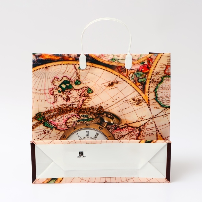 Пакет Пакет "Хронограф", мягкий пластик, 30 x 30 см, 120 мкм