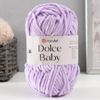 Пряжа "Dolce Baby" 100% микрополиэстер 85м/50 гр (744 астра)