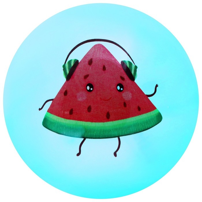 Мяч детский «Арбузик», d=22 см, цвет МИКС Мяч детский «Арбузик», d=22 см, цвет МИКС