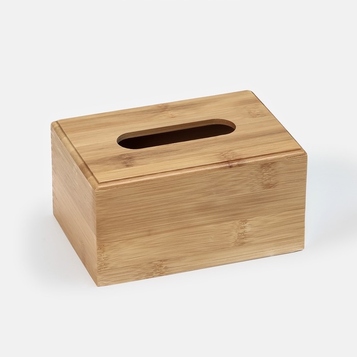 Салфетница Доляна «Комфорт», 17×11×9 см, бамбук Салфетница Доляна «Комфорт», 17×11×9 см, бамбук