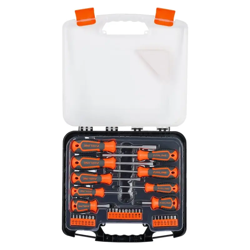 Набор отвёрток и бит 33пр. (SL, PH, PZ, HEX, TORX, SQUARE) пласт.кейс