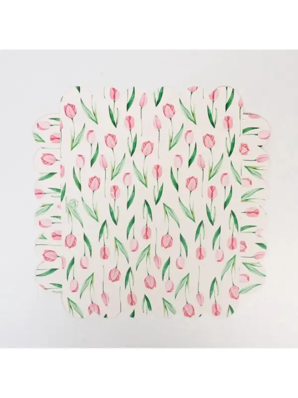 Коробка для печенья, кондитерская упаковка с пластиковой крышкой, &laquo;8 марта&raquo;, 21&times;21&times;3 см