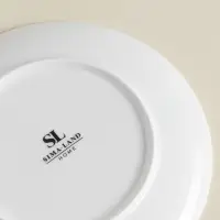 Тарелки SL Home &laquo;Каскарон&raquo;, d=20 см, набор 2 шт., костяной фарфор, белые