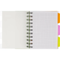 Бизнес-тетрадь 140л,кл,А6,SPIRAL BOOK Салатовый,евросп,обл.пл,раздел.84114
