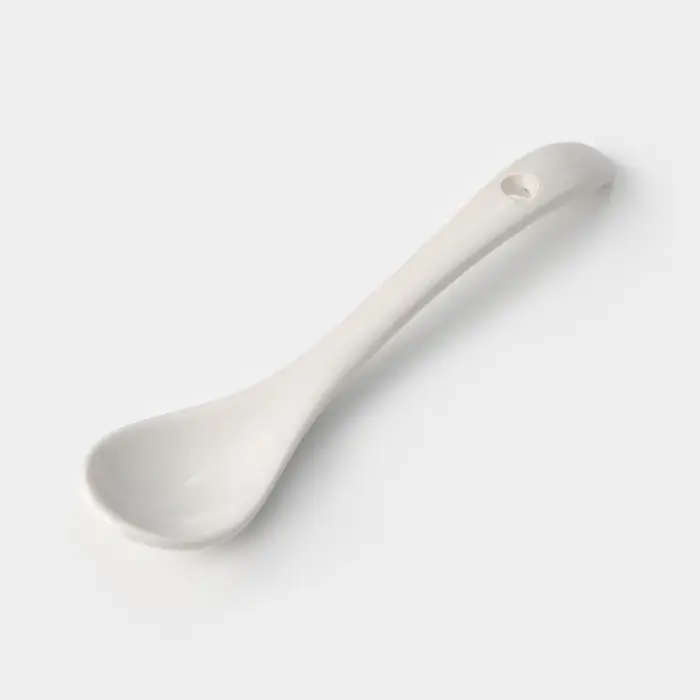 Набор ложек Доляна &laquo;Эстет&raquo;, 6 предметов, 11&times;2.6&times;1 см, фарфор, белый