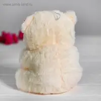 Мягкая игрушка &laquo;Медведь&raquo;, с сердцем, 21 см, розовая