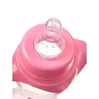 Бутылочка для кормления M&B &laquo;Кошечка Софи&raquo;, классическое горло, приталенная, с ручками, 250 мл., от 3 мес., розовый