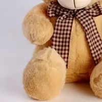 Мягкая игрушка &laquo;Медведь&raquo;, с бантом, 30 см, бежевая
