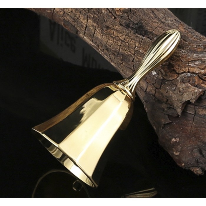 Колокольчик металлический, 10 х 4 см, золото Колокольчик металлический, 10 х 4 см, золото