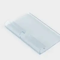 Ценникодержатель на крючок, откидной, 7&times;4 см, прозрачный