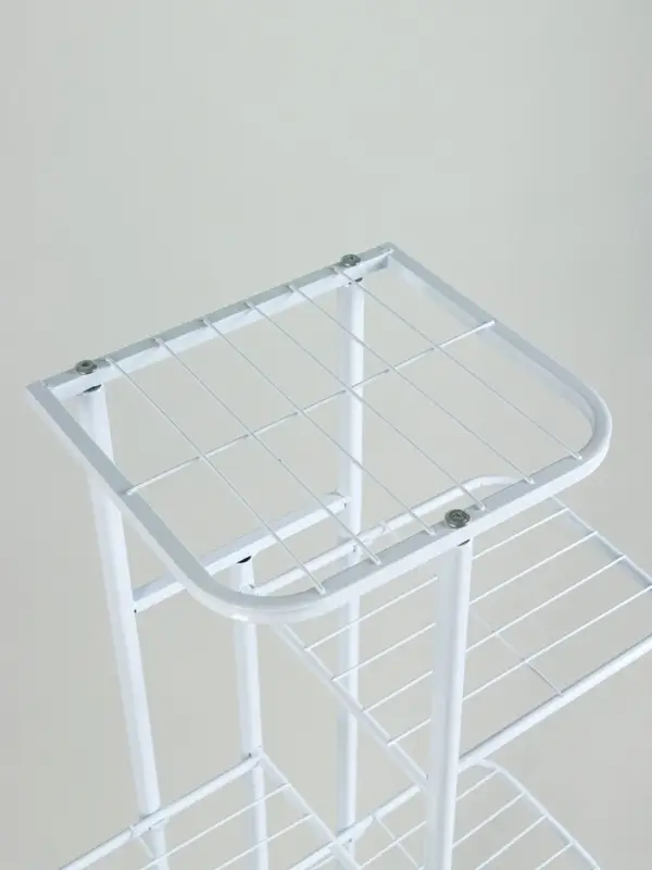 Подставка для цветов Greengo, 7 полок, 43&times;22&times;126 см, напольная, металл, белая