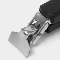 Чапельник держатель для сковородки Доляна &laquo;Повар&raquo;, 17&times;3 см, нержавеющая сталь, чёрный