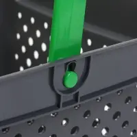 Корзина покупательская пластиковая 10 л, серая