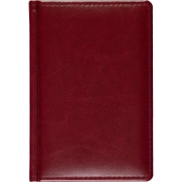 Ежедневник недатированный бордо, А6,100x150, 320стр, Agenda