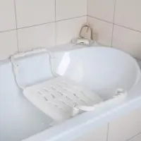 Сиденье для ванны раздвижное, 35&times;29 см, белое