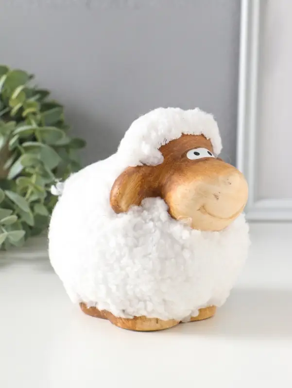 Сувенир керамика "Снежный барашек" 13,5х10,5х12 см