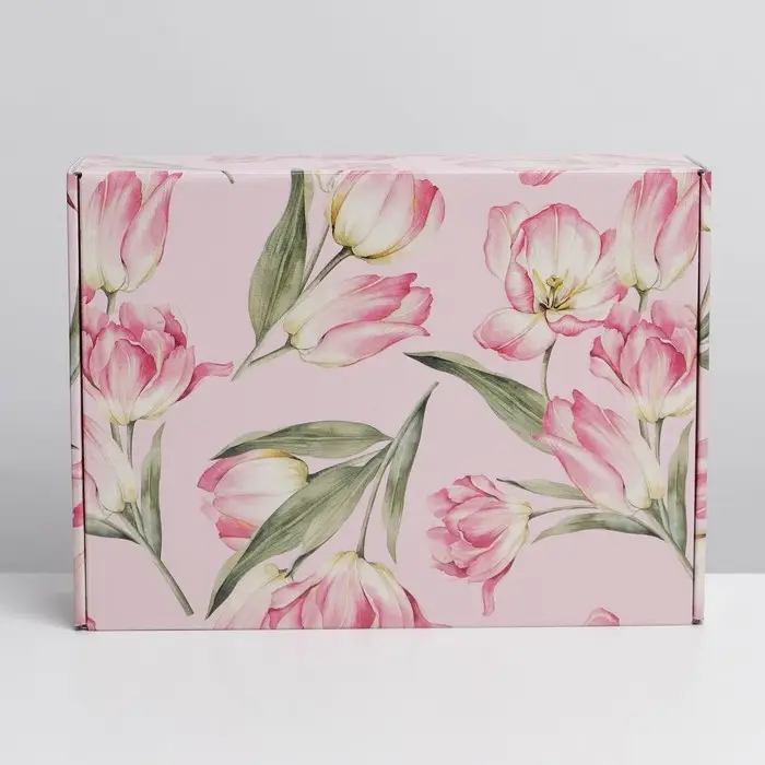 Коробка подарочная складная, упаковка, «Цветы», УФ-лак, 30.5 х 22 х 9.5 см Коробка подарочная складная, упаковка, «Цветы», УФ-лак, 30.5 х 22 х 9.5 см
